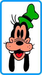 Goofy coloring page