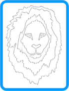 Lion coloring page