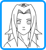 Sakura coloring page