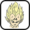 How to draw Vegeta