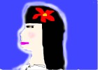 How to Draw an Asian Girl With a Flower In Her Hai