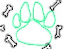 Dog Prints And Bones