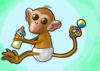 How to Draw a Baby Monkey