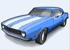 How to Draw Chevy Camaro Car