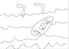 Surfboarder Crashing In The Waves
