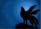 How to Draw a Winged Wolf