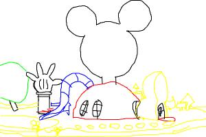 How to draw the Mickey Mouse Clubhouse