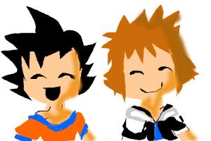 Goku Meets Sora