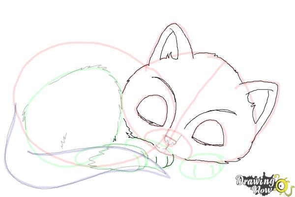 How to Draw a Baby Cat - Step 10 How to Draw a Baby Cat - Step 10