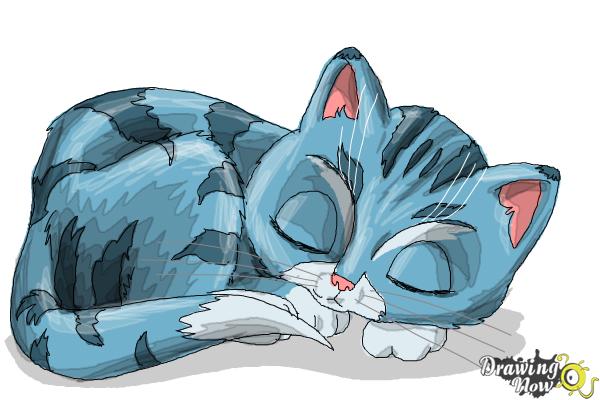 How to Draw a Baby Cat - Step 14 How to Draw a Baby Cat - Step 14