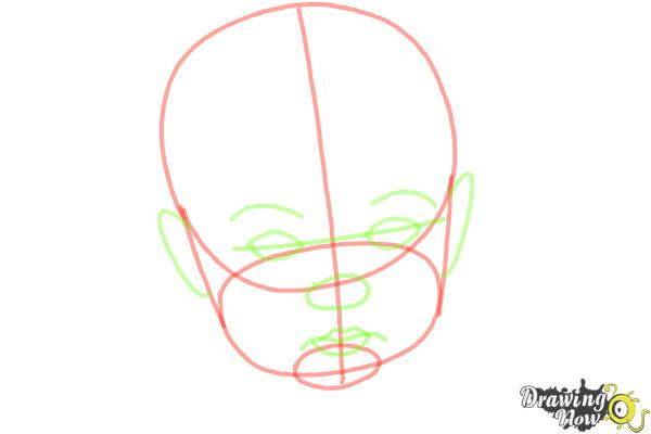 How to Draw a Baby Face - Step 4 How to Draw a Baby Face - Step 4