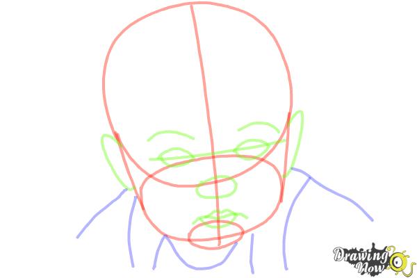 How to Draw a Baby Face - Step 5 How to Draw a Baby Face - Step 5