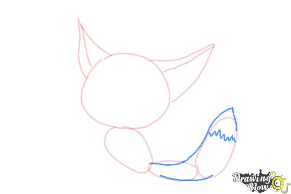How to Draw a Baby Fox - Step 5 How to Draw a Baby Fox - Step 5