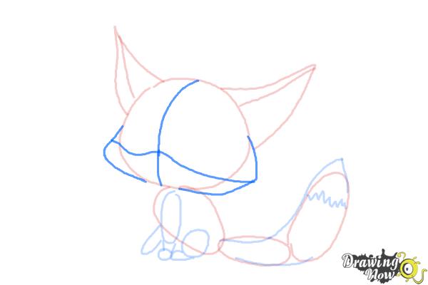 How to Draw a Baby Fox - Step 7 How to Draw a Baby Fox - Step 7