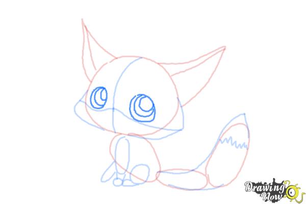 How to Draw a Baby Fox - Step 8 How to Draw a Baby Fox - Step 8