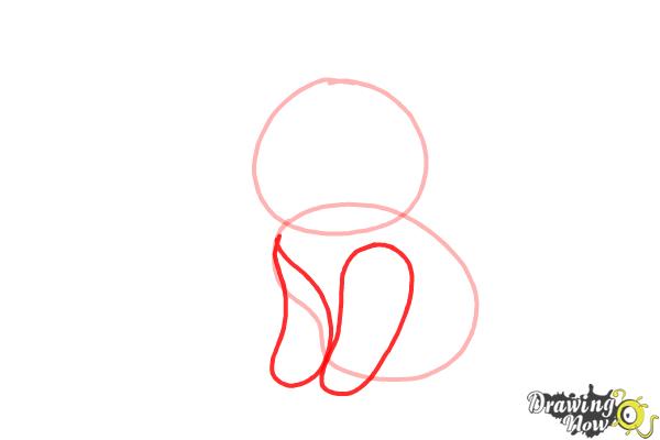 How to Draw a Baby Wolf - Step 3 How to Draw a Baby Wolf - Step 3