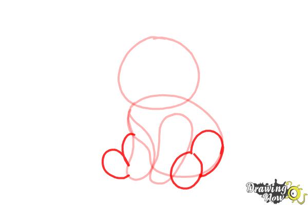 How to Draw a Baby Wolf - Step 4 How to Draw a Baby Wolf - Step 4