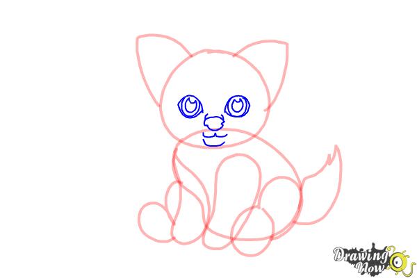 How to Draw a Baby Wolf - Step 6 How to Draw a Baby Wolf - Step 6
