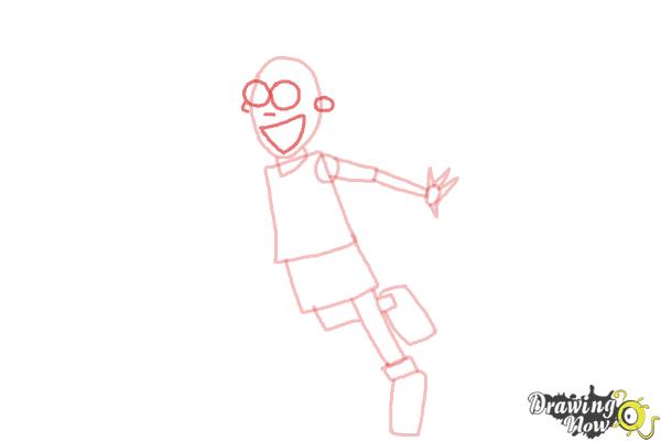 How to Draw a Basketball Player - Step 5