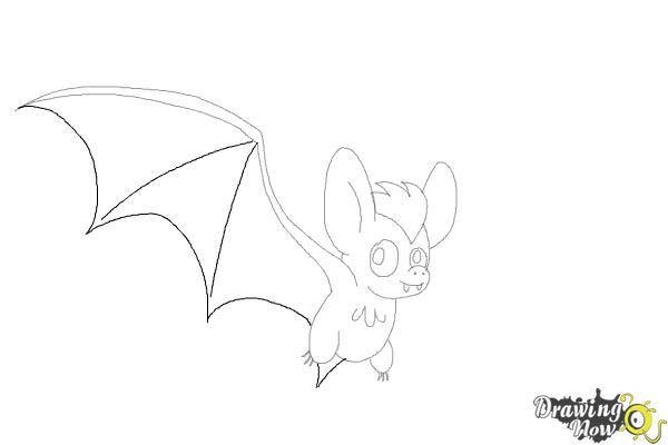 How to Draw a Bat (Ver 2) - Step 9 How to Draw a Bat (Ver 2) - Step 9