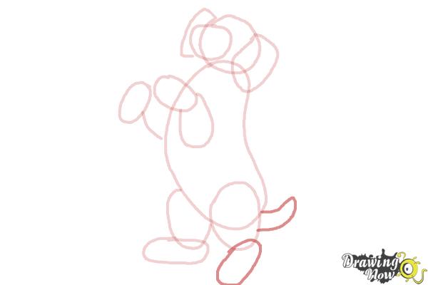 How to Draw a Beagle - Step 8 How to Draw a Beagle - Step 8