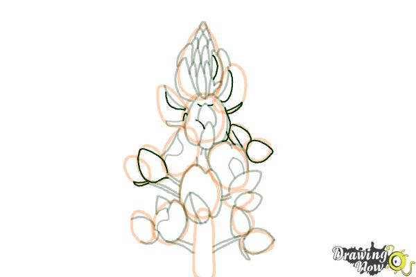 How to Draw a Bluebonnet - Step 13 How to Draw a Bluebonnet - Step 13