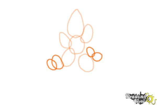 How to Draw a Bluebonnet - Step 3 How to Draw a Bluebonnet - Step 3