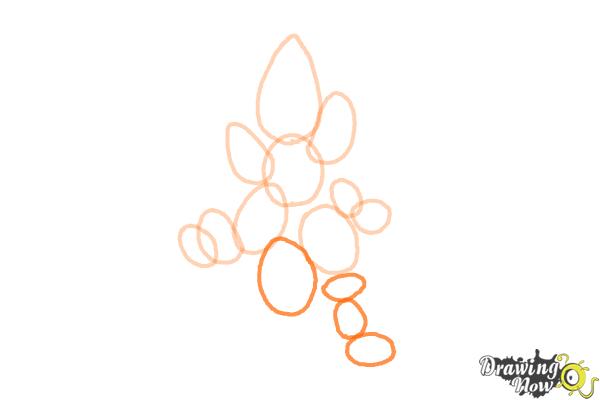 How to Draw a Bluebonnet - Step 4 How to Draw a Bluebonnet - Step 4