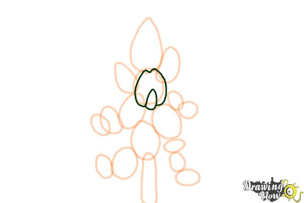 How to Draw a Bluebonnet - Step 6 How to Draw a Bluebonnet - Step 6