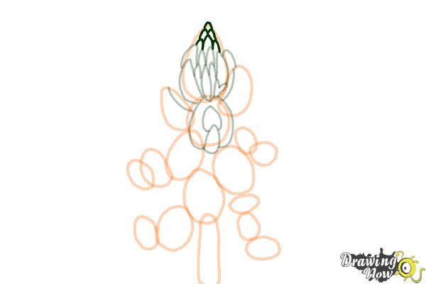 How to Draw a Bluebonnet - Step 9 How to Draw a Bluebonnet - Step 9