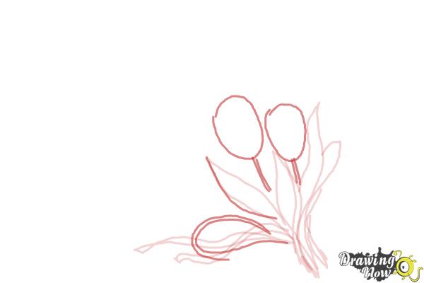 How to Draw a Bouquet Of Flowers - Step 5