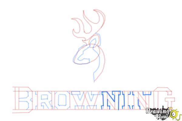 How to Draw a Browning Symbol - Step 12