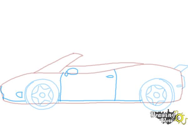 How to Draw a Car Easy - Step 6 How to Draw a Car Easy - Step 6