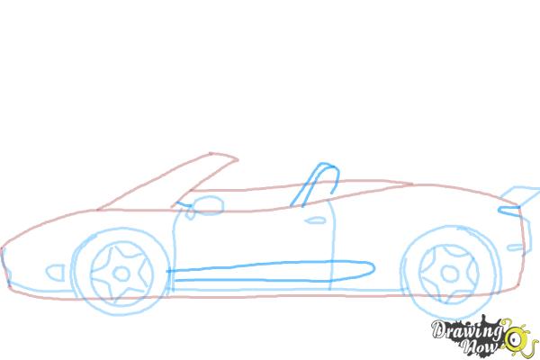 How to Draw a Car Easy - Step 7 How to Draw a Car Easy - Step 7