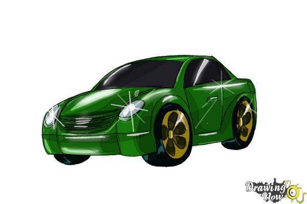 How to Draw a Car Step by Step - Step 8 How to Draw a Car Step by Step - Step 8