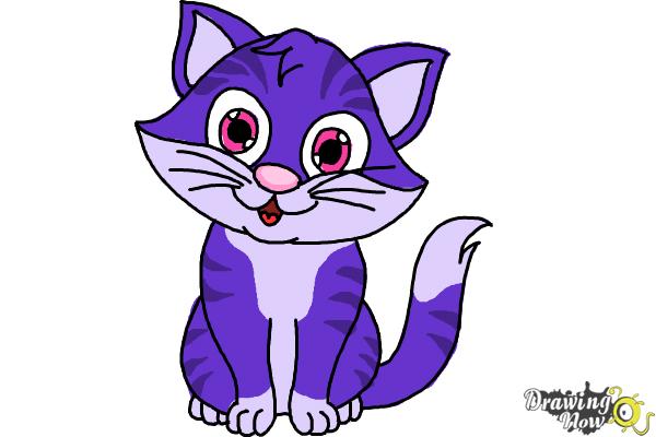 How to Draw a Cartoon Cat (Ver 2) - Step 10 How to Draw a Cartoon Cat (Ver 2) - Step 10
