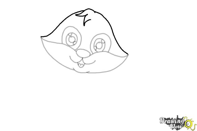 How to Draw a Cartoon Cat (Ver 2) - Step 5 How to Draw a Cartoon Cat (Ver 2) - Step 5