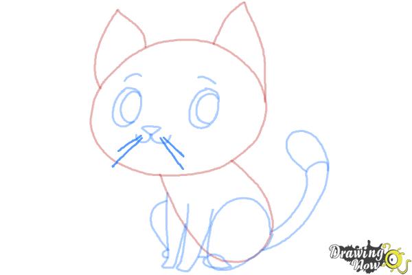 How to Draw a Cat Step by Step - Step 10 How to Draw a Cat Step by Step - Step 10
