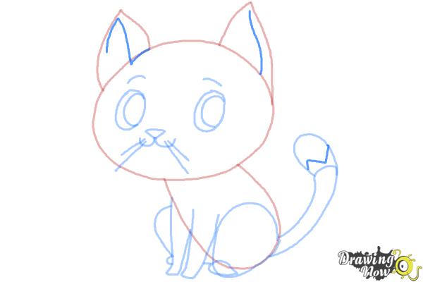 How to Draw a Cat Step by Step - Step 11 How to Draw a Cat Step by Step - Step 11