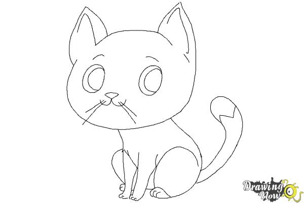 How to Draw a Cat Step by Step - Step 12 How to Draw a Cat Step by Step - Step 12
