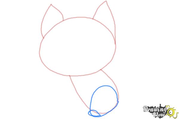 How to Draw a Cat Step by Step - Step 4 How to Draw a Cat Step by Step - Step 4