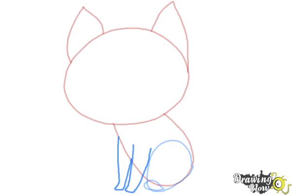 How to Draw a Cat Step by Step - Step 5 How to Draw a Cat Step by Step - Step 5