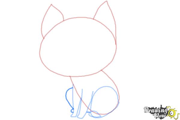 How to Draw a Cat Step by Step - Step 6 How to Draw a Cat Step by Step - Step 6