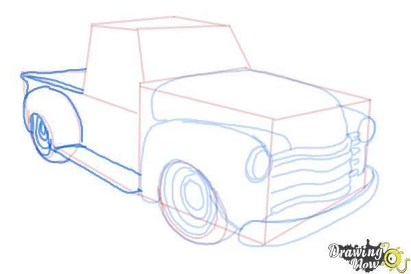 How to Draw a Chevy Truck - Step 10 How to Draw a Chevy Truck - Step 10