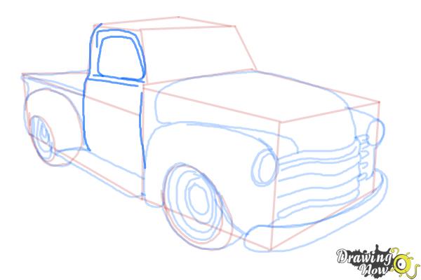 How to Draw a Chevy Truck - Step 11 How to Draw a Chevy Truck - Step 11