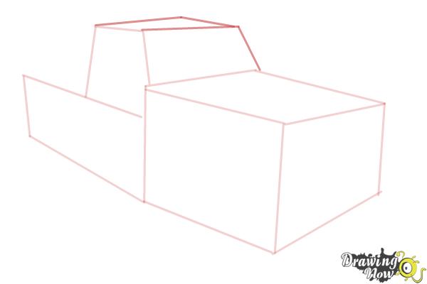How to Draw a Chevy Truck - Step 4 How to Draw a Chevy Truck - Step 4