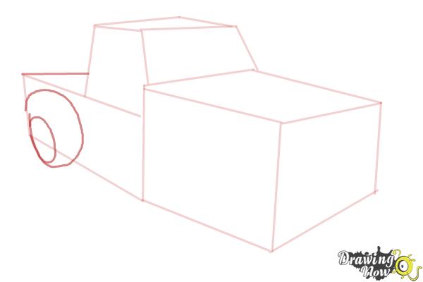 How to Draw a Chevy Truck - Step 5 How to Draw a Chevy Truck - Step 5
