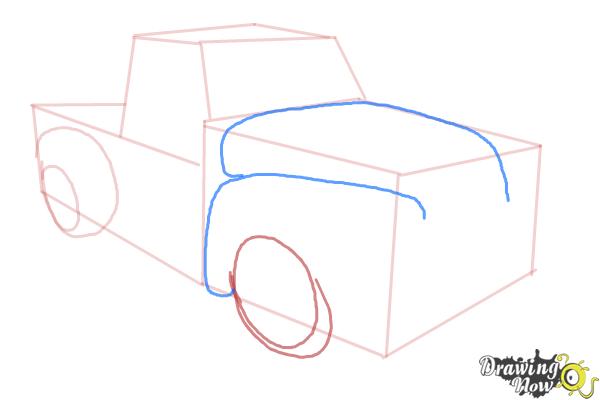 How to Draw a Chevy Truck - Step 6 How to Draw a Chevy Truck - Step 6