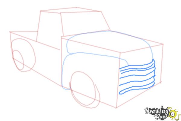 How to Draw a Chevy Truck - Step 7 How to Draw a Chevy Truck - Step 7