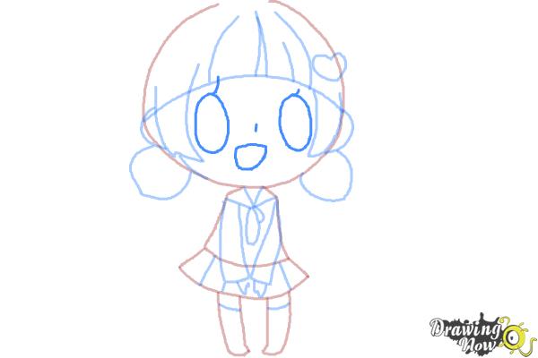 How to Draw a Chibi Girl - Step 10 How to Draw a Chibi Girl - Step 10